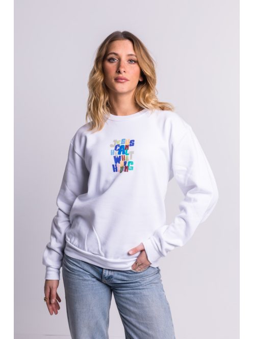 JESUS CAN HEAL WHAT YOU'RE HIDING unisex trui