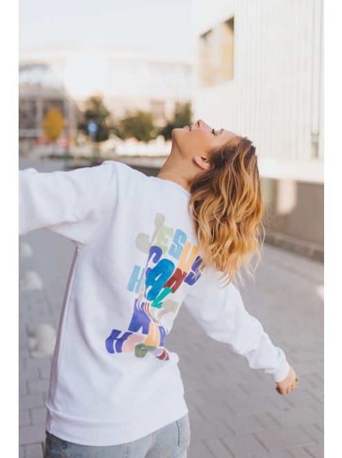 JESUS CAN HEAL WHAT YOU'RE HIDING unisex trui