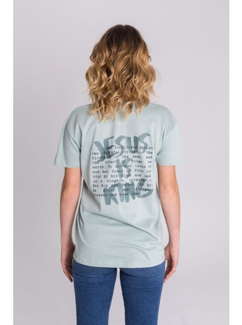 JESUS IS KING dustygreen unisex T-shirt