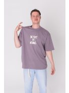 JESUS IS KING OVERSIZE dusty purple T-shirt