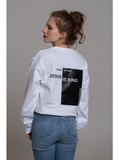 JESUS IS KING wit unisex trui