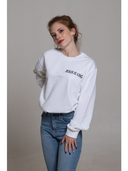 JESUS IS KING wit unisex trui