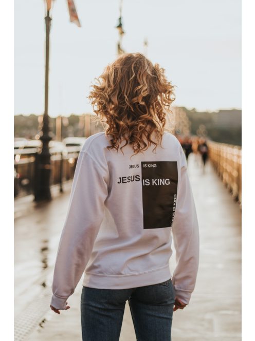 JESUS IS KING wit unisex trui