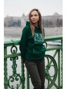 THE KING IS COMING glas groen unisex trui