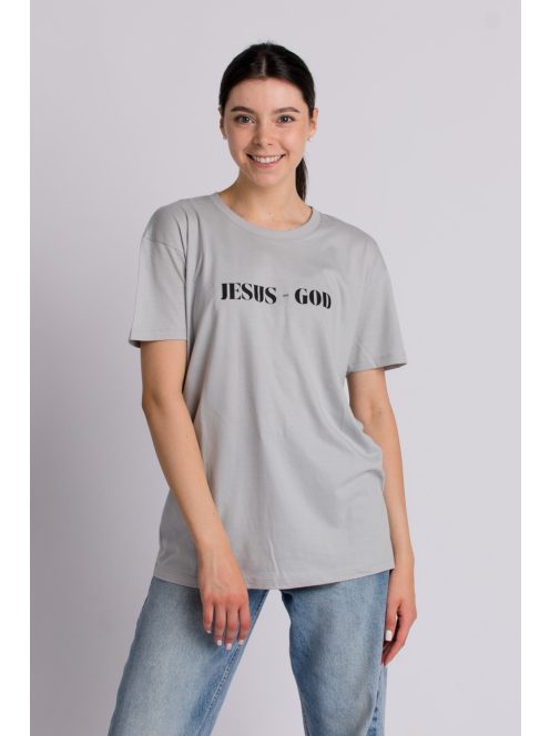 LOOK AT JESUS SEE THE FATHER grey unisex T-shirt
