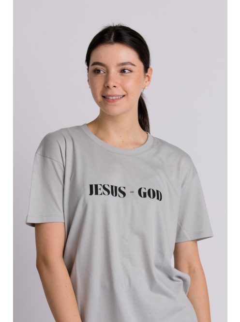 LOOK AT JESUS SEE THE FATHER grey unisex T-shirt