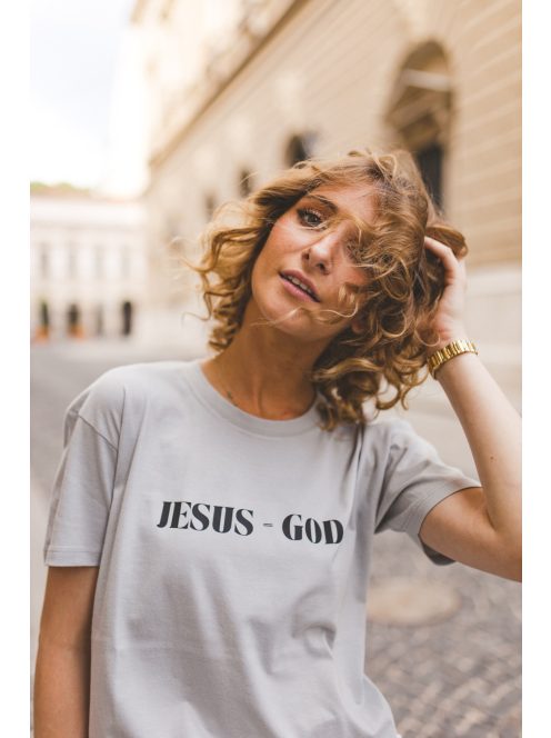 LOOK AT JESUS SEE THE FATHER grey unisex T-shirt