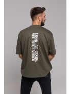 LOOK AT JESUS SEE THE FATHER unisex 'OVERSIZE' T-shirt