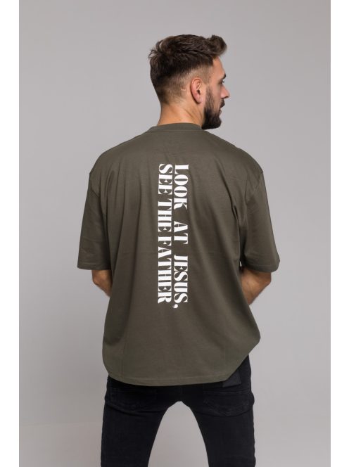 LOOK AT JESUS SEE THE FATHER unisex 'OVERSIZE' T-shirt