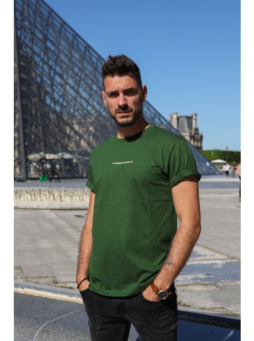LOVE NEVER FAILS - 1CORINTHIANS 13 dark green unisex T-shirt