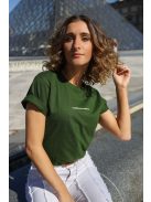 LOVE NEVER FAILS - 1CORINTHIANS 13 dark green unisex T-shirt