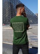 LOVE NEVER FAILS - 1CORINTHIANS 13 dark green unisex T-shirt