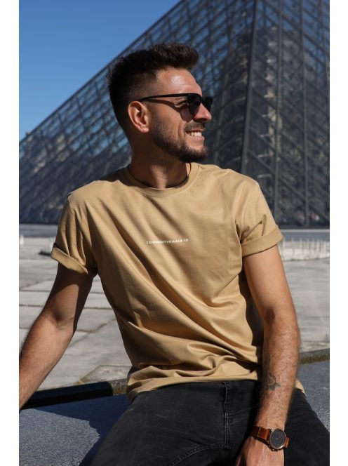 LOVE NEVER FAILS - 1CORINTHIANS 13  sand unisex T-shirt