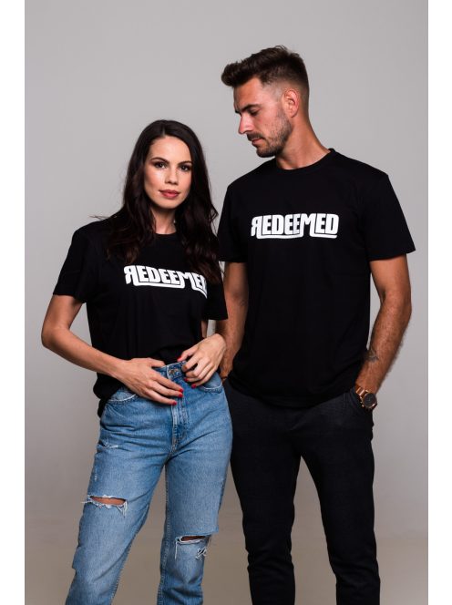 REDEEMED zwart unisex T-shirt