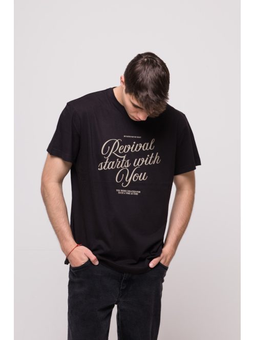 REVIVAL STARTS WITH YOU black unisex T-shirt