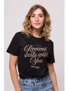 REVIVAL STARTS WITH YOU black unisex T-shirt