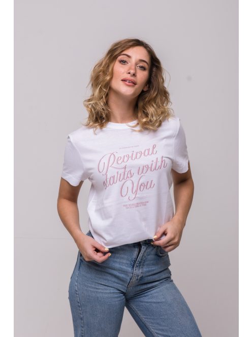 REVIVAL STARTS WITH YOU white unisex T-shirt