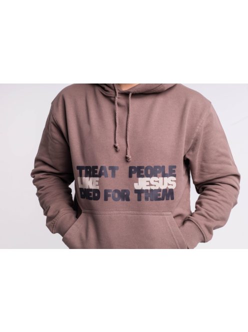 TREAT PEOPLE LIKE JESUS DIED FOR THEM unisex trui